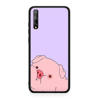 Thumbnail for Huawei P Smart S Pig Love 2 Θήκη Αγίου Βαλεντίνου από τη Smartfits με σχέδιο στο πίσω μέρος και μαύρο περίβλημα | Smartphone case with colorful back and black bezels by Smartfits