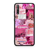 Thumbnail for Huawei P Smart S Pink Love Θήκη Αγίου Βαλεντίνου από τη Smartfits με σχέδιο στο πίσω μέρος και μαύρο περίβλημα | Smartphone case with colorful back and black bezels by Smartfits