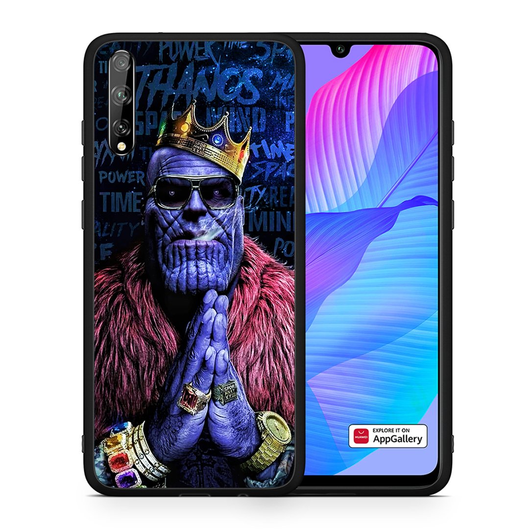 Θήκη Huawei P Smart S Thanos PopArt από τη Smartfits με σχέδιο στο πίσω μέρος και μαύρο περίβλημα | Huawei P Smart S Thanos PopArt case with colorful back and black bezels