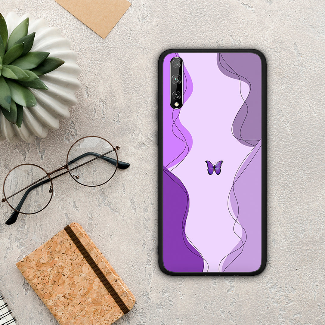 Purple Mariposa - Huawei P Smart S case