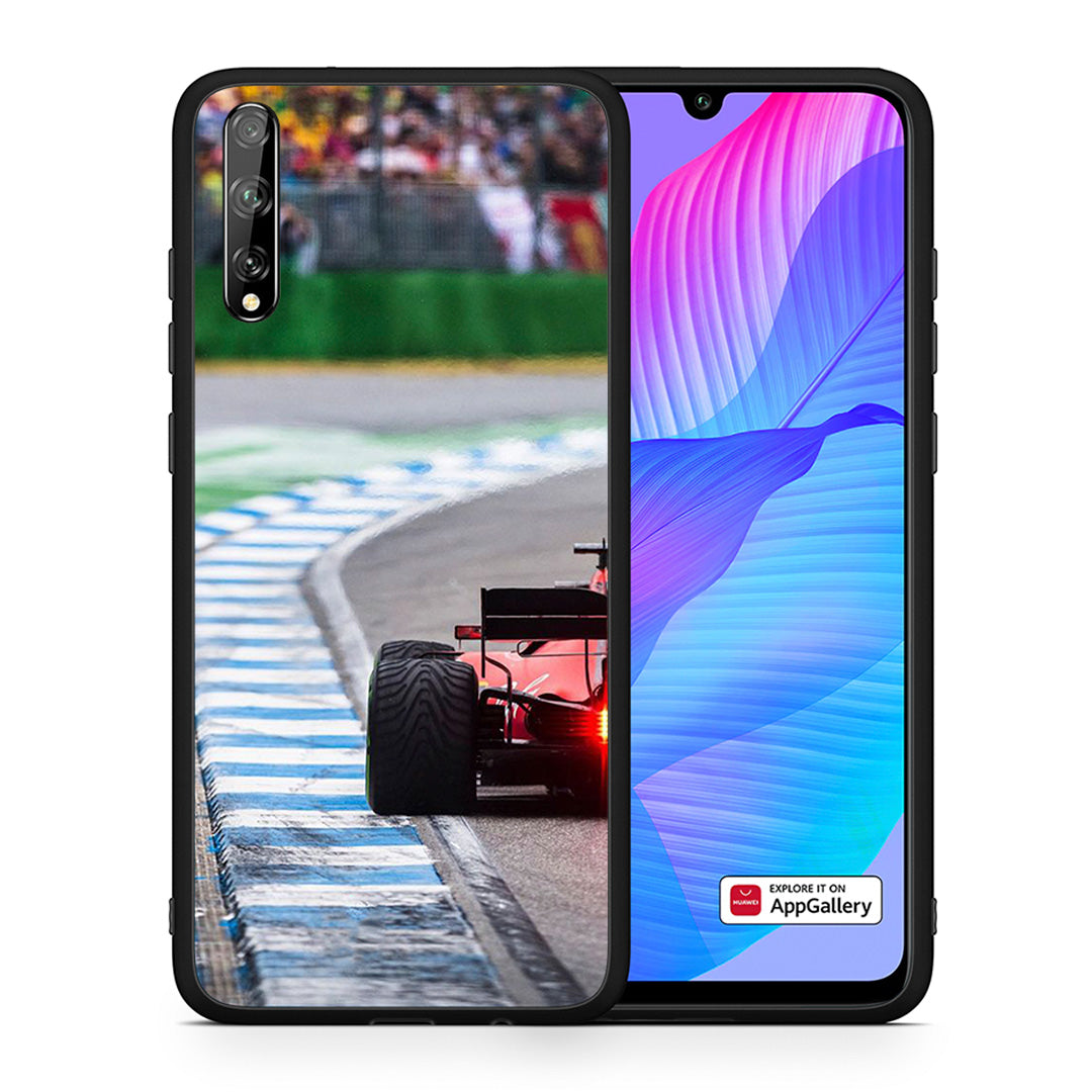 Θήκη Huawei P Smart S Racing Vibes από τη Smartfits με σχέδιο στο πίσω μέρος και μαύρο περίβλημα | Huawei P Smart S Racing Vibes case with colorful back and black bezels