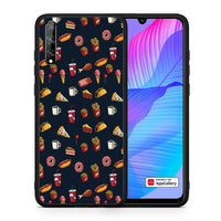 Thumbnail for Θήκη Huawei P Smart S Hungry Random από τη Smartfits με σχέδιο στο πίσω μέρος και μαύρο περίβλημα | Huawei P Smart S Hungry Random case with colorful back and black bezels