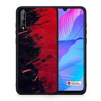 Thumbnail for Θήκη Αγίου Βαλεντίνου Huawei P Smart S Red Paint από τη Smartfits με σχέδιο στο πίσω μέρος και μαύρο περίβλημα | Huawei P Smart S Red Paint case with colorful back and black bezels