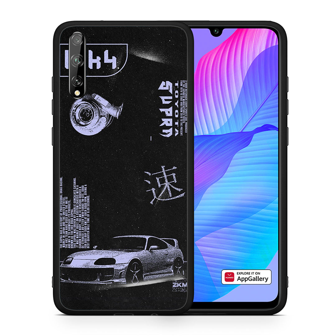 Θήκη Αγίου Βαλεντίνου Huawei P Smart S Tokyo Drift από τη Smartfits με σχέδιο στο πίσω μέρος και μαύρο περίβλημα | Huawei P Smart S Tokyo Drift case with colorful back and black bezels