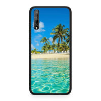 Thumbnail for Huawei P Smart S Tropical Vibes Θήκη από τη Smartfits με σχέδιο στο πίσω μέρος και μαύρο περίβλημα | Smartphone case with colorful back and black bezels by Smartfits