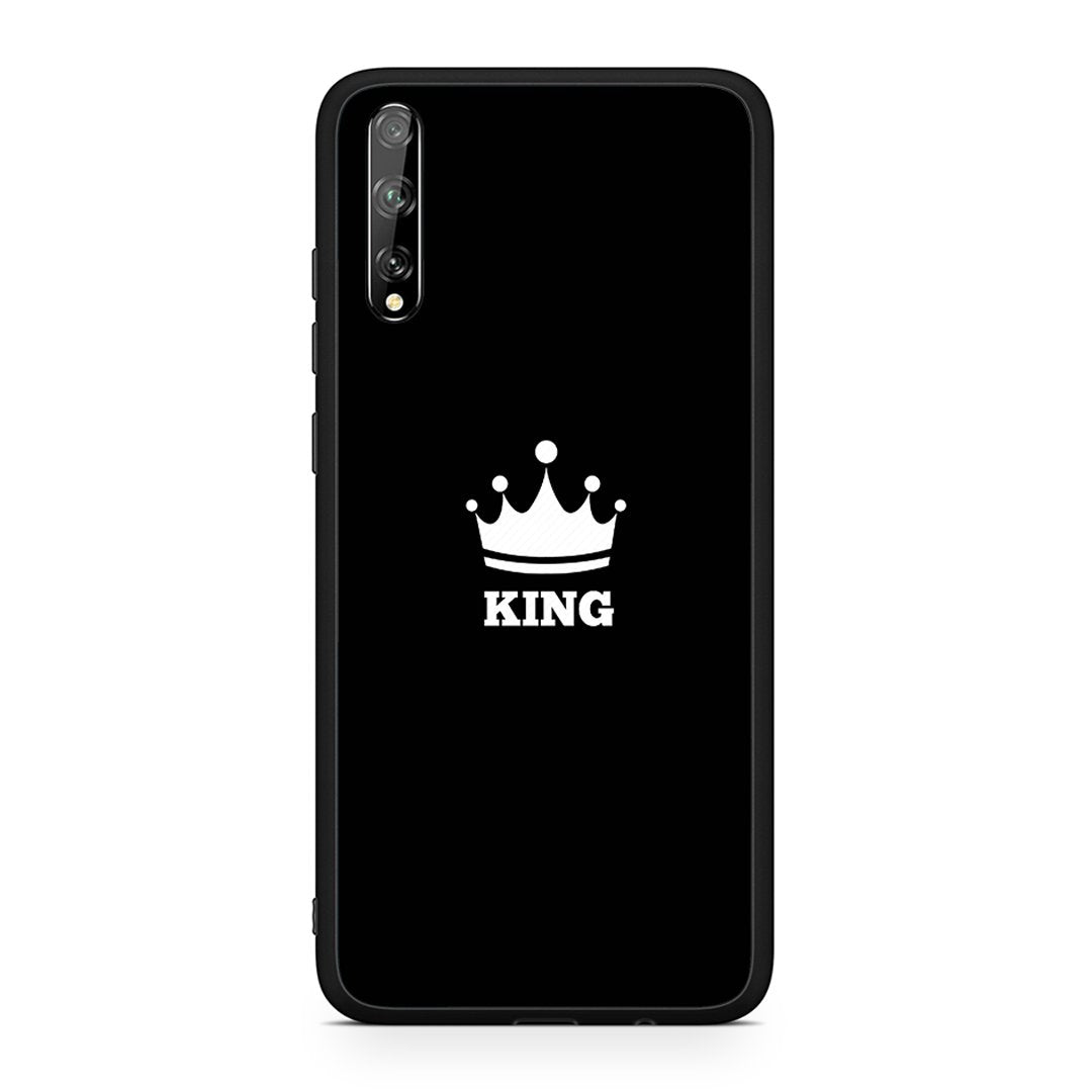 Huawei P Smart S King Valentine θήκη από τη Smartfits με σχέδιο στο πίσω μέρος και μαύρο περίβλημα | Smartphone case with colorful back and black bezels by Smartfits