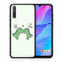 Thumbnail for Θήκη Huawei P Smart S Rex Valentine από τη Smartfits με σχέδιο στο πίσω μέρος και μαύρο περίβλημα | Huawei P Smart S Rex Valentine case with colorful back and black bezels