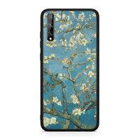 Thumbnail for Huawei P Smart S White Blossoms θήκη από τη Smartfits με σχέδιο στο πίσω μέρος και μαύρο περίβλημα | Smartphone case with colorful back and black bezels by Smartfits