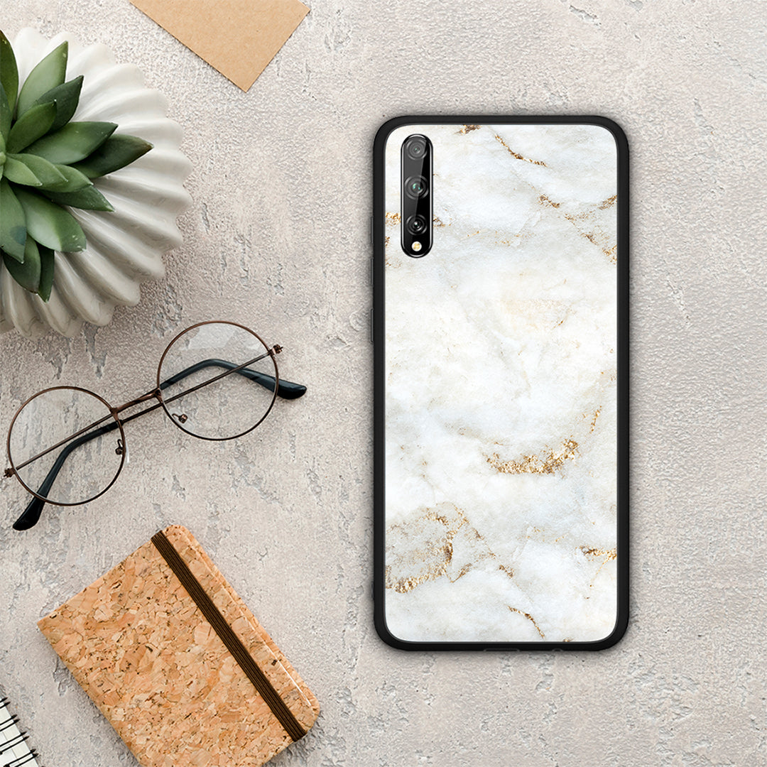 White Gold Marble - Huawei P Smart S case