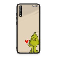 Thumbnail for Huawei P Smart S Xmas Grinch θήκη από τη Smartfits με σχέδιο στο πίσω μέρος και μαύρο περίβλημα | Smartphone case with colorful back and black bezels by Smartfits