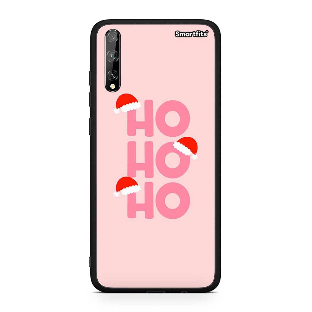 Huawei P Smart S Xmas Ho Ho Ho θήκη από τη Smartfits με σχέδιο στο πίσω μέρος και μαύρο περίβλημα | Smartphone case with colorful back and black bezels by Smartfits