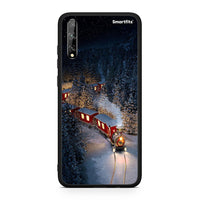 Thumbnail for Huawei P Smart S Xmas Train θήκη από τη Smartfits με σχέδιο στο πίσω μέρος και μαύρο περίβλημα | Smartphone case with colorful back and black bezels by Smartfits