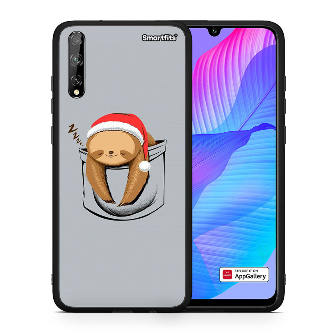 Θήκη Huawei P Smart S Xmas Zzzz από τη Smartfits με σχέδιο στο πίσω μέρος και μαύρο περίβλημα | Huawei P Smart S Xmas Zzzz case with colorful back and black bezels