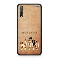 Thumbnail for Huawei P Smart S You Go Girl θήκη από τη Smartfits με σχέδιο στο πίσω μέρος και μαύρο περίβλημα | Smartphone case with colorful back and black bezels by Smartfits