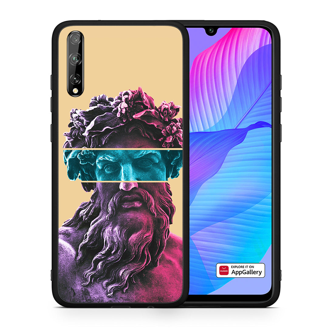 Θήκη Αγίου Βαλεντίνου Huawei P Smart S Zeus Art από τη Smartfits με σχέδιο στο πίσω μέρος και μαύρο περίβλημα | Huawei P Smart S Zeus Art case with colorful back and black bezels