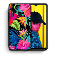 Thumbnail for Θήκη Huawei P Smart 2019 Tropical Flowers από τη Smartfits με σχέδιο στο πίσω μέρος και μαύρο περίβλημα | Huawei P Smart 2019 Tropical Flowers case with colorful back and black bezels