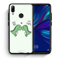 Thumbnail for Θήκη Huawei P Smart 2019 Rex Valentine από τη Smartfits με σχέδιο στο πίσω μέρος και μαύρο περίβλημα | Huawei P Smart 2019 Rex Valentine case with colorful back and black bezels