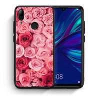 Thumbnail for Θήκη Huawei P Smart 2019 RoseGarden Valentine από τη Smartfits με σχέδιο στο πίσω μέρος και μαύρο περίβλημα | Huawei P Smart 2019 RoseGarden Valentine case with colorful back and black bezels