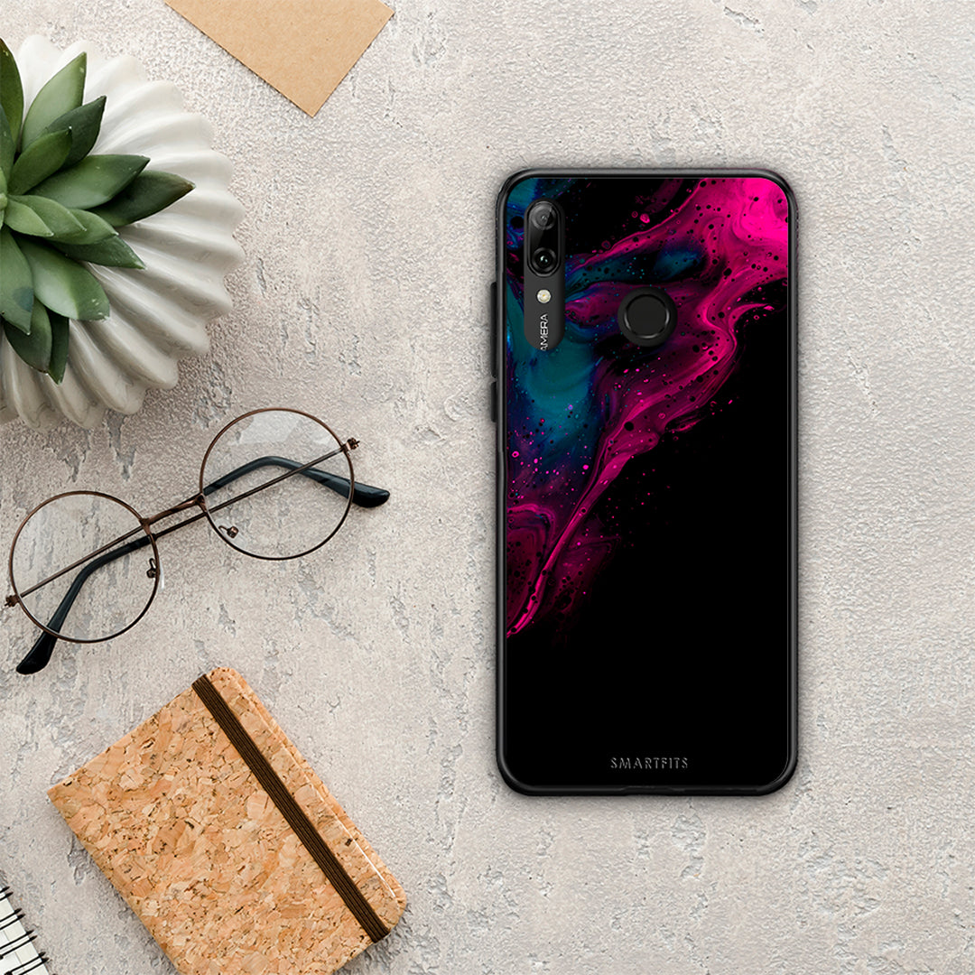 Watercolor Pink Black - Huawei P Smart 2019 / P Smart+ / Nova 3i Case