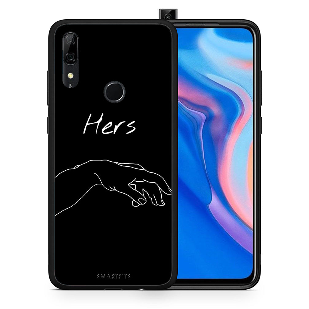 Θήκη Αγίου Βαλεντίνου Huawei P Smart Z Aeshetic Love 1 από τη Smartfits με σχέδιο στο πίσω μέρος και μαύρο περίβλημα | Huawei P Smart Z Aeshetic Love 1 case with colorful back and black bezels