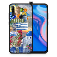 Thumbnail for Θήκη Huawei P Smart Z All Greek από τη Smartfits με σχέδιο στο πίσω μέρος και μαύρο περίβλημα | Huawei P Smart Z All Greek case with colorful back and black bezels