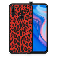 Thumbnail for Θήκη Huawei P Smart Z Red Leopard Animal από τη Smartfits με σχέδιο στο πίσω μέρος και μαύρο περίβλημα | Huawei P Smart Z Red Leopard Animal case with colorful back and black bezels