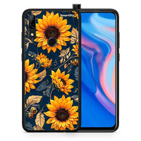 Thumbnail for Θήκη Huawei P Smart Z Autumn Sunflowers από τη Smartfits με σχέδιο στο πίσω μέρος και μαύρο περίβλημα | Huawei P Smart Z Autumn Sunflowers case with colorful back and black bezels