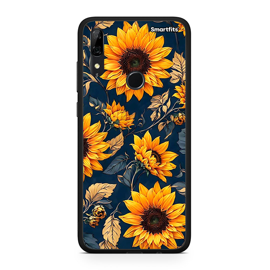 Huawei P Smart Z Autumn Sunflowers Θήκη από τη Smartfits με σχέδιο στο πίσω μέρος και μαύρο περίβλημα | Smartphone case with colorful back and black bezels by Smartfits
