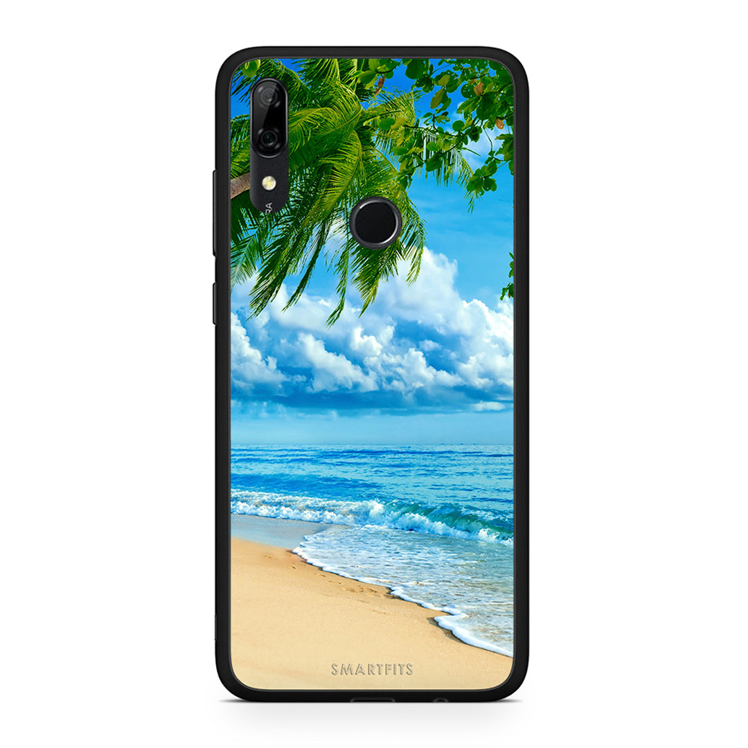 Huawei P Smart Z Beautiful Beach θήκη από τη Smartfits με σχέδιο στο πίσω μέρος και μαύρο περίβλημα | Smartphone case with colorful back and black bezels by Smartfits