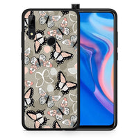 Thumbnail for Θήκη Huawei P Smart Z Butterflies Boho από τη Smartfits με σχέδιο στο πίσω μέρος και μαύρο περίβλημα | Huawei P Smart Z Butterflies Boho case with colorful back and black bezels