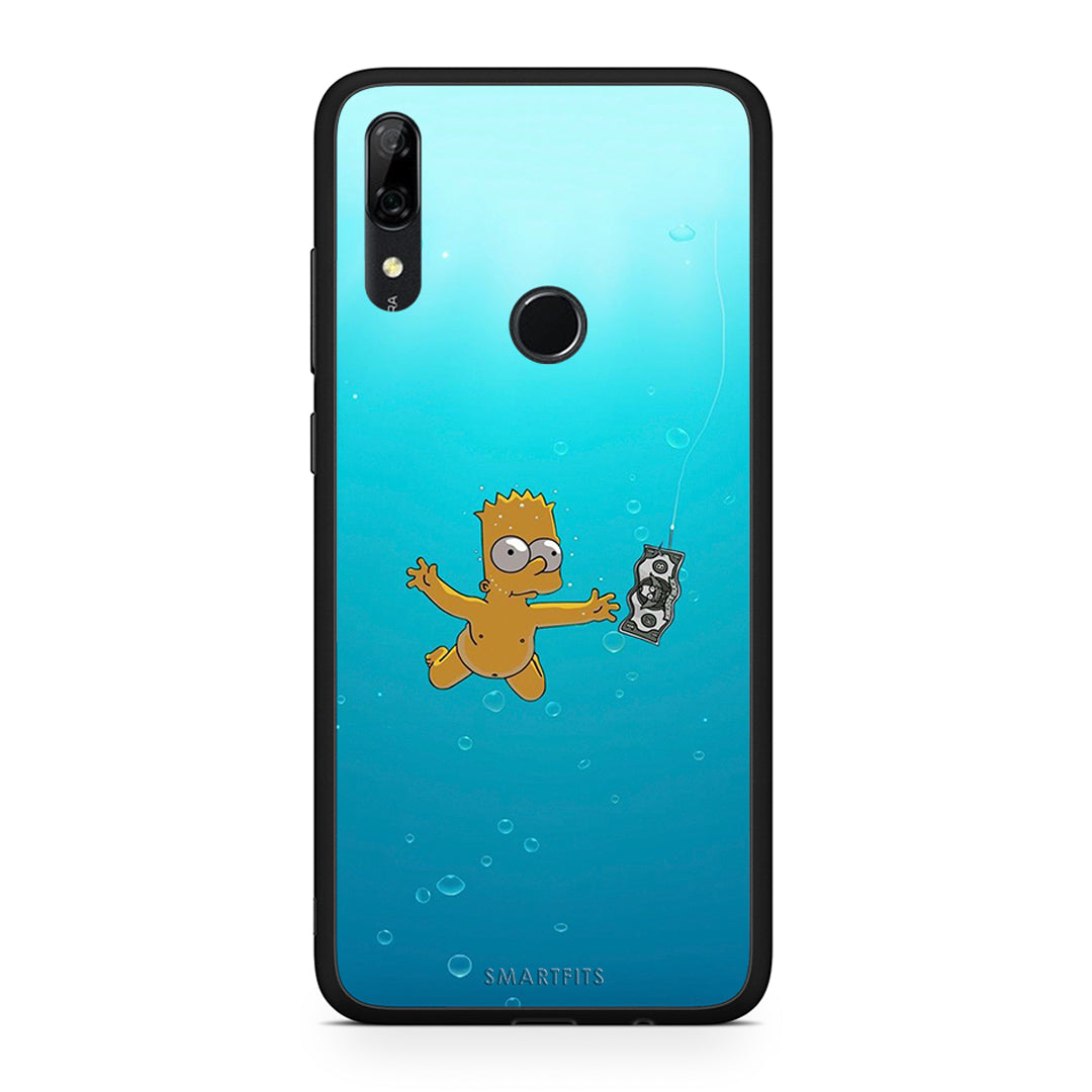 Huawei P Smart Z Chasing Money θήκη από τη Smartfits με σχέδιο στο πίσω μέρος και μαύρο περίβλημα | Smartphone case with colorful back and black bezels by Smartfits