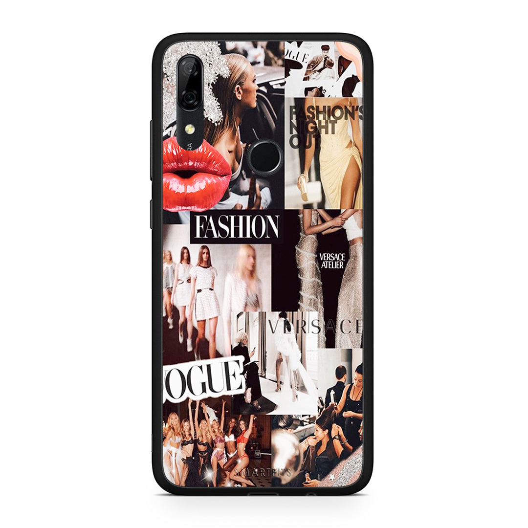 Huawei P Smart Z Collage Fashion Θήκη Αγίου Βαλεντίνου από τη Smartfits με σχέδιο στο πίσω μέρος και μαύρο περίβλημα | Smartphone case with colorful back and black bezels by Smartfits