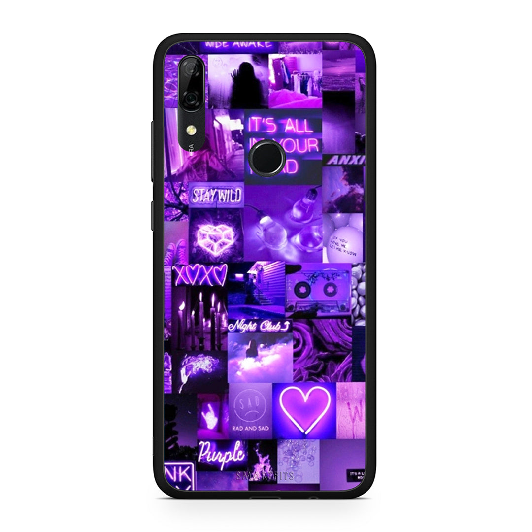 Huawei P Smart Z Collage Stay Wild Θήκη Αγίου Βαλεντίνου από τη Smartfits με σχέδιο στο πίσω μέρος και μαύρο περίβλημα | Smartphone case with colorful back and black bezels by Smartfits