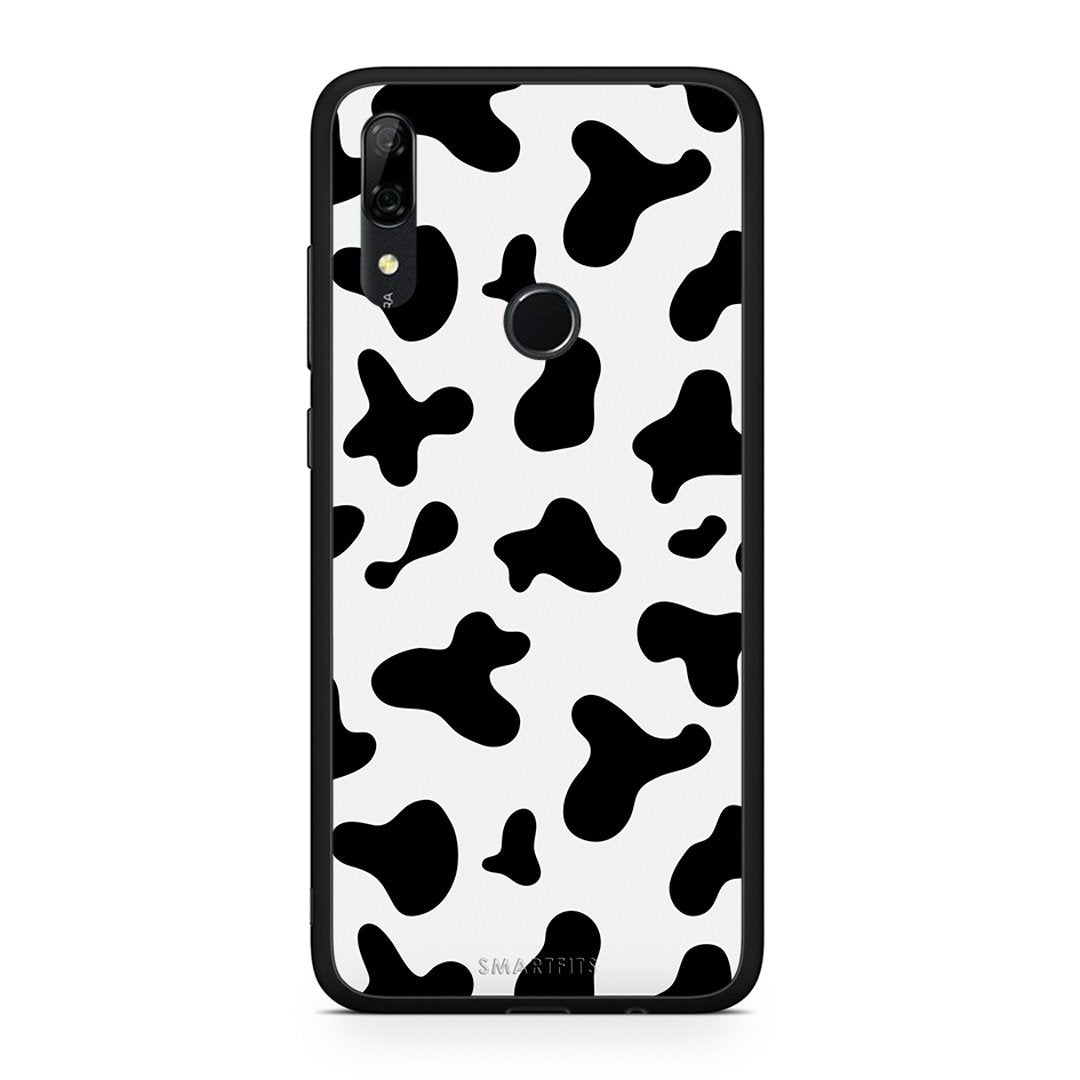 Huawei P Smart Z Cow Print θήκη από τη Smartfits με σχέδιο στο πίσω μέρος και μαύρο περίβλημα | Smartphone case with colorful back and black bezels by Smartfits