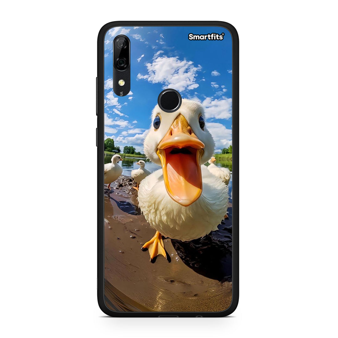 Huawei P Smart Z Duck Face θήκη από τη Smartfits με σχέδιο στο πίσω μέρος και μαύρο περίβλημα | Smartphone case with colorful back and black bezels by Smartfits