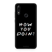 Thumbnail for Huawei P Smart Z How You Doin θήκη από τη Smartfits με σχέδιο στο πίσω μέρος και μαύρο περίβλημα | Smartphone case with colorful back and black bezels by Smartfits