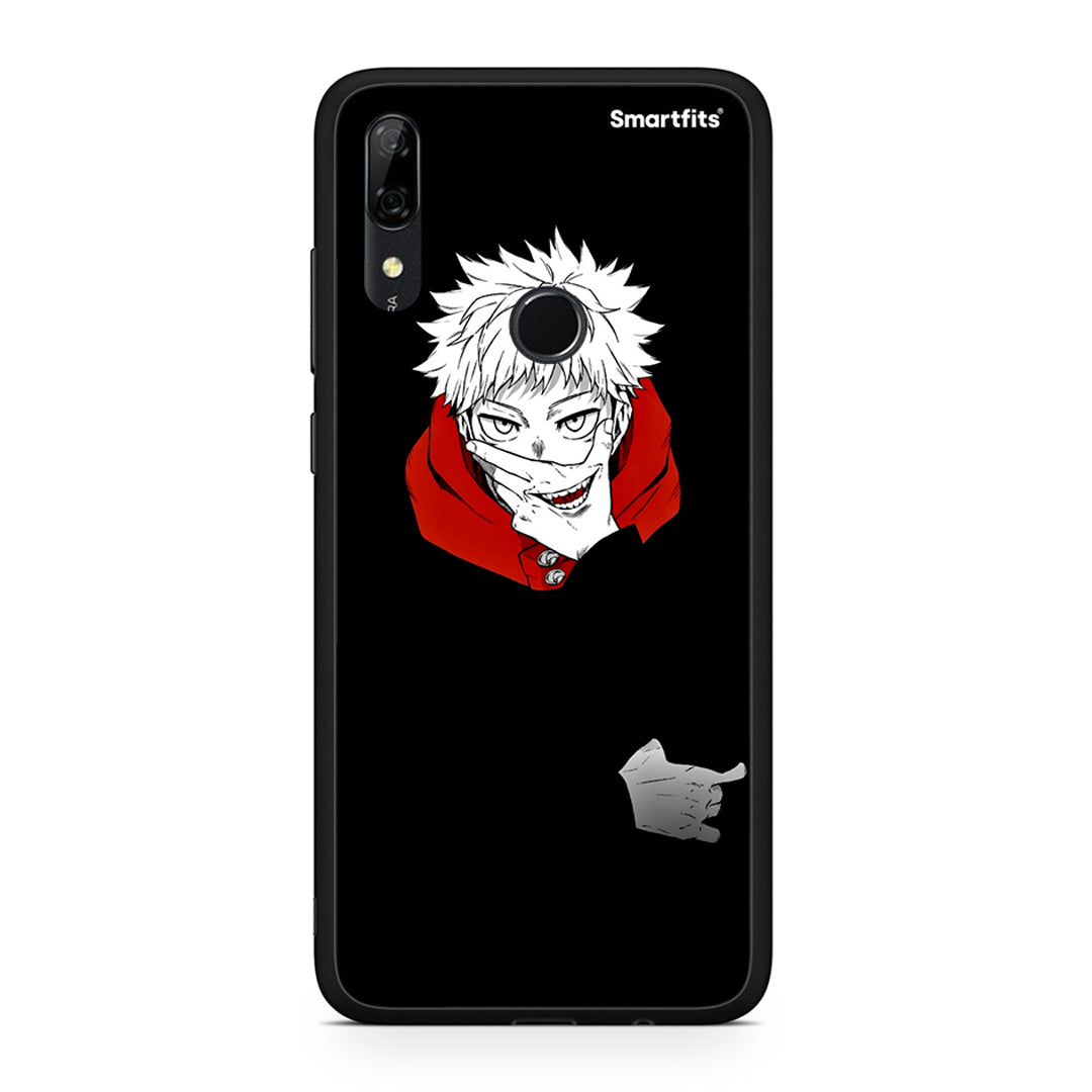 Huawei P Smart Z Itadori Anime θήκη από τη Smartfits με σχέδιο στο πίσω μέρος και μαύρο περίβλημα | Smartphone case with colorful back and black bezels by Smartfits