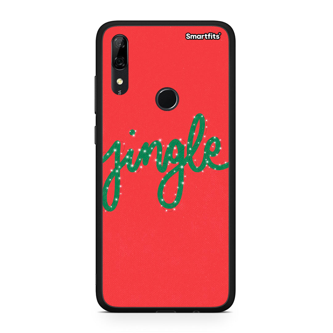 Huawei P Smart Z Jingle Xmas θήκη από τη Smartfits με σχέδιο στο πίσω μέρος και μαύρο περίβλημα | Smartphone case with colorful back and black bezels by Smartfits