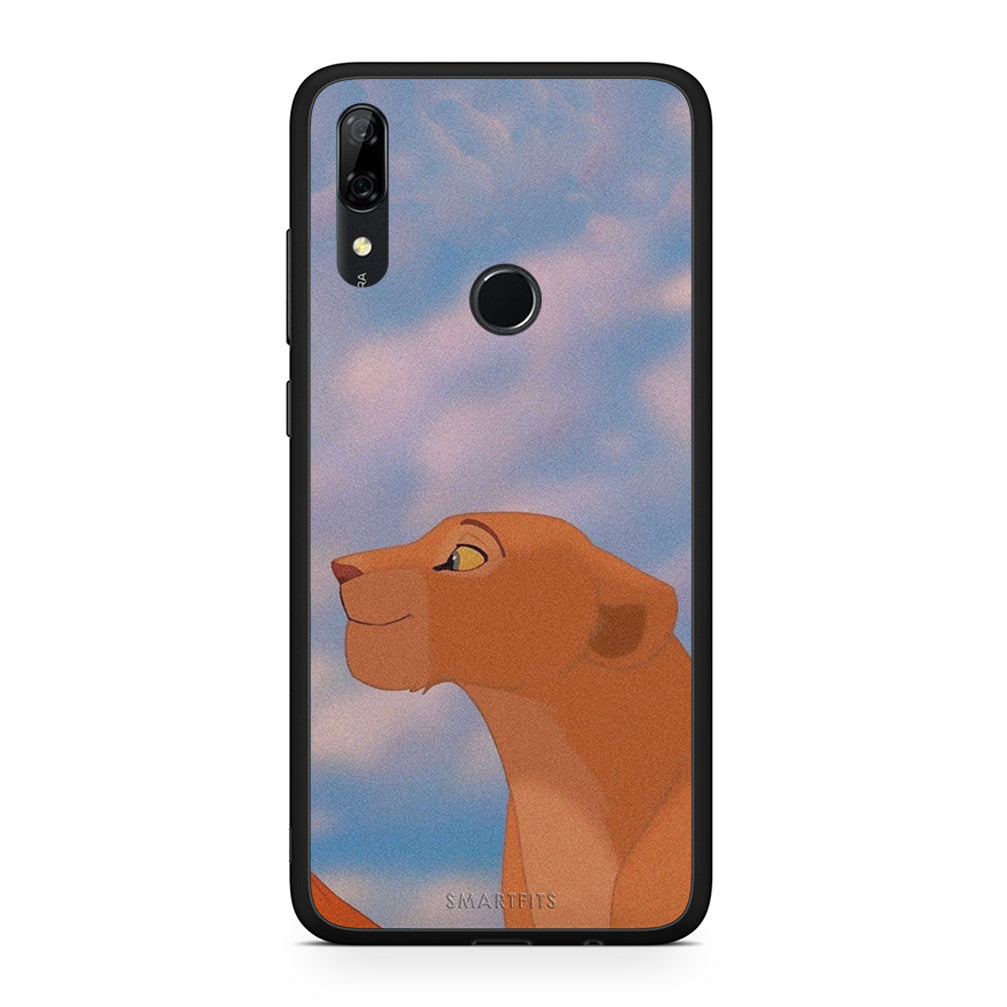 Huawei P Smart Z Lion Love 2 Θήκη Αγίου Βαλεντίνου από τη Smartfits με σχέδιο στο πίσω μέρος και μαύρο περίβλημα | Smartphone case with colorful back and black bezels by Smartfits