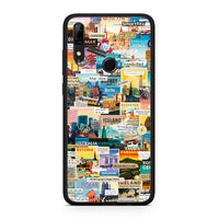 Thumbnail for Huawei P Smart Z Live To Travel θήκη από τη Smartfits με σχέδιο στο πίσω μέρος και μαύρο περίβλημα | Smartphone case with colorful back and black bezels by Smartfits