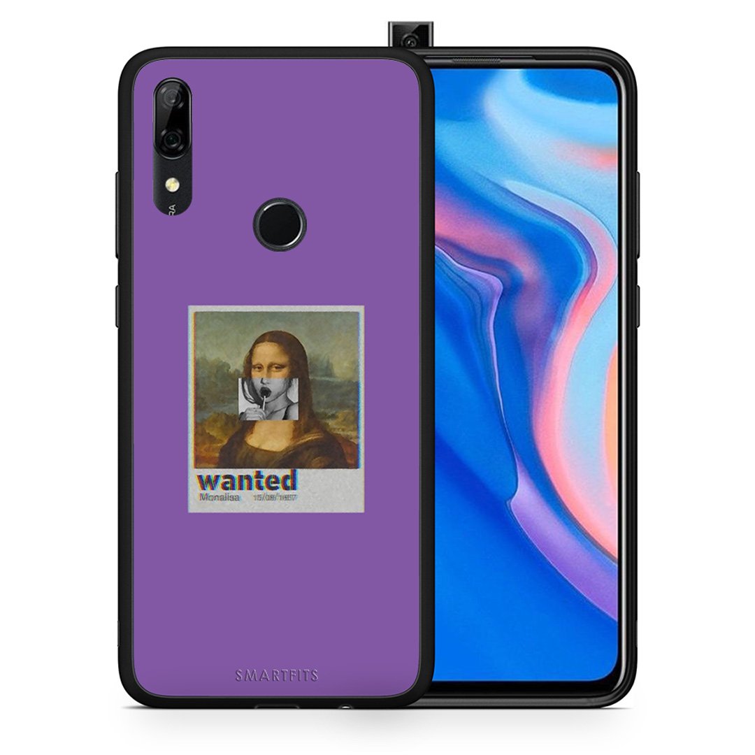 Θήκη Huawei P Smart Z Monalisa Popart από τη Smartfits με σχέδιο στο πίσω μέρος και μαύρο περίβλημα | Huawei P Smart Z Monalisa Popart case with colorful back and black bezels