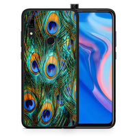 Thumbnail for Θήκη Huawei P Smart Z Real Peacock Feathers από τη Smartfits με σχέδιο στο πίσω μέρος και μαύρο περίβλημα | Huawei P Smart Z Real Peacock Feathers case with colorful back and black bezels