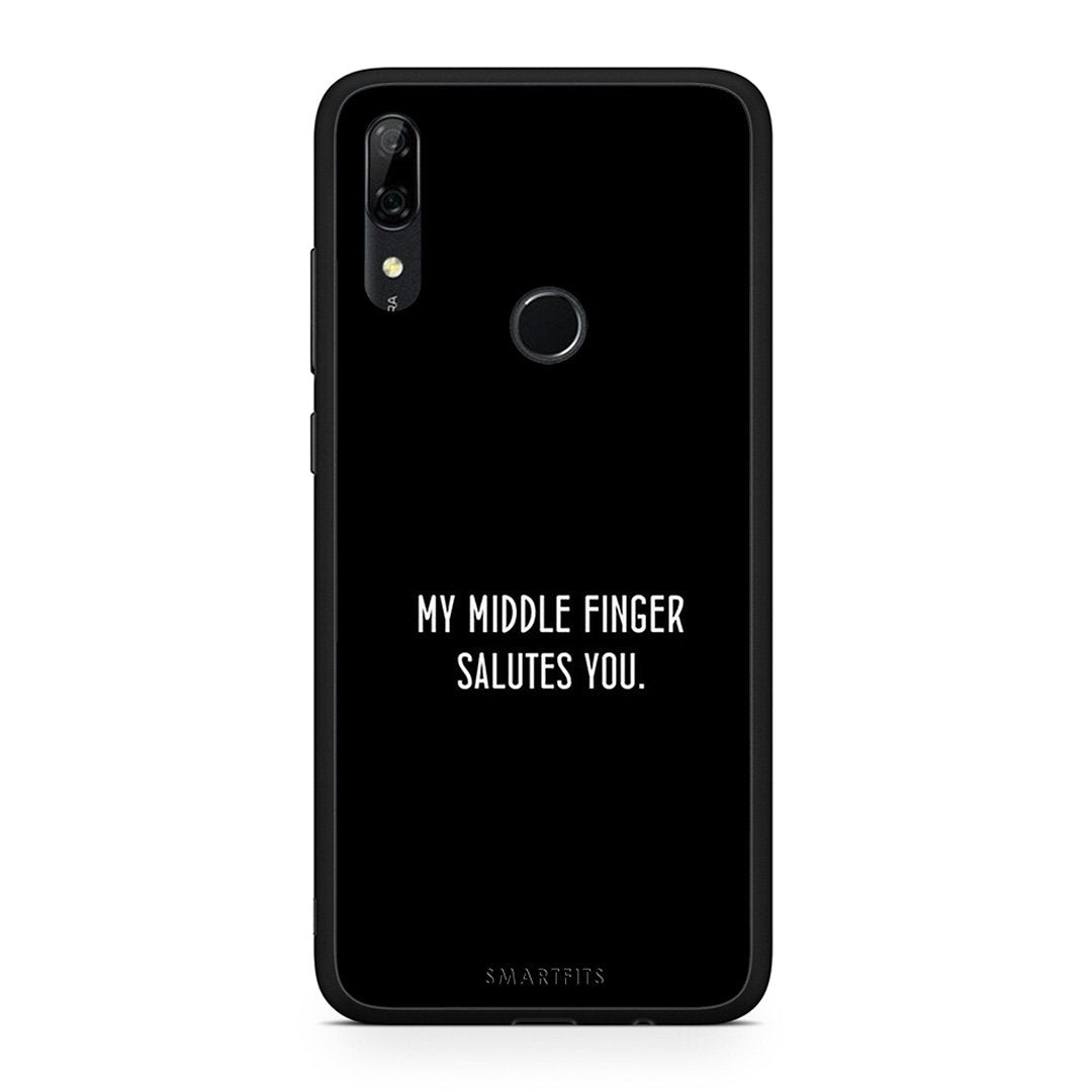 Huawei P Smart Z Salute θήκη από τη Smartfits με σχέδιο στο πίσω μέρος και μαύρο περίβλημα | Smartphone case with colorful back and black bezels by Smartfits
