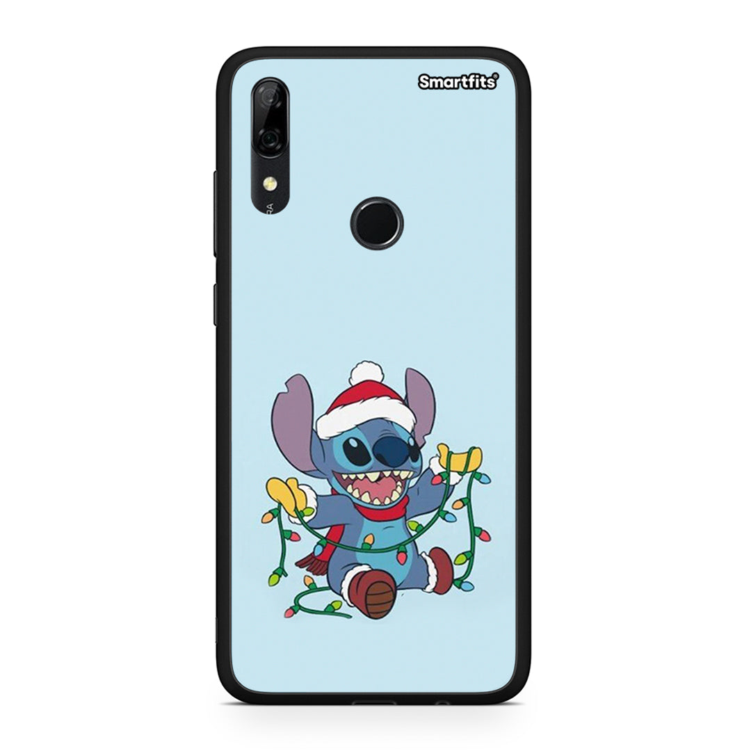 Huawei P Smart Z Santa Stich θήκη από τη Smartfits με σχέδιο στο πίσω μέρος και μαύρο περίβλημα | Smartphone case with colorful back and black bezels by Smartfits