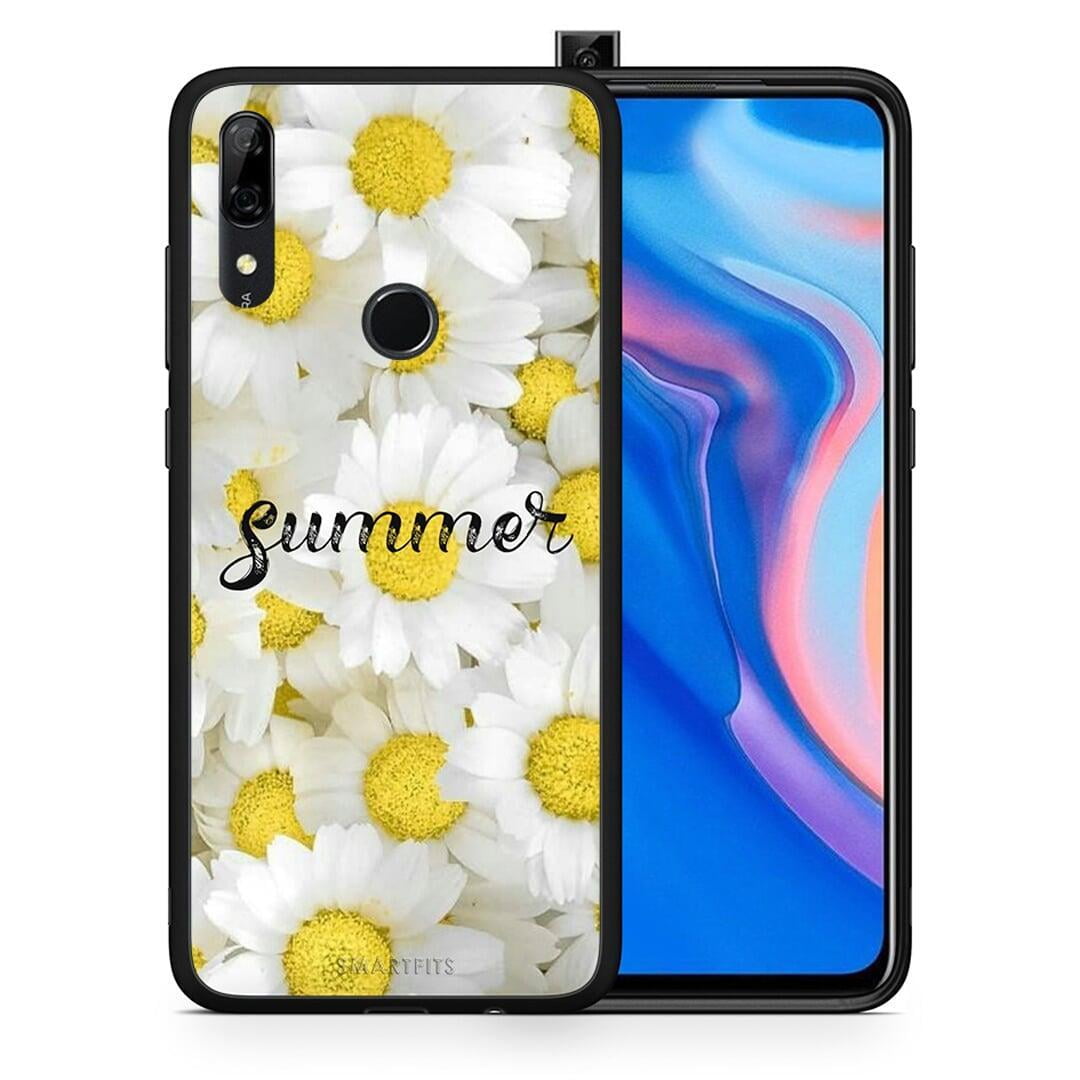 Θήκη Huawei P Smart Z Summer Daisies από τη Smartfits με σχέδιο στο πίσω μέρος και μαύρο περίβλημα | Huawei P Smart Z Summer Daisies case with colorful back and black bezels