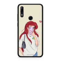 Thumbnail for Huawei P Smart Z Walking Mermaid Θήκη από τη Smartfits με σχέδιο στο πίσω μέρος και μαύρο περίβλημα | Smartphone case with colorful back and black bezels by Smartfits