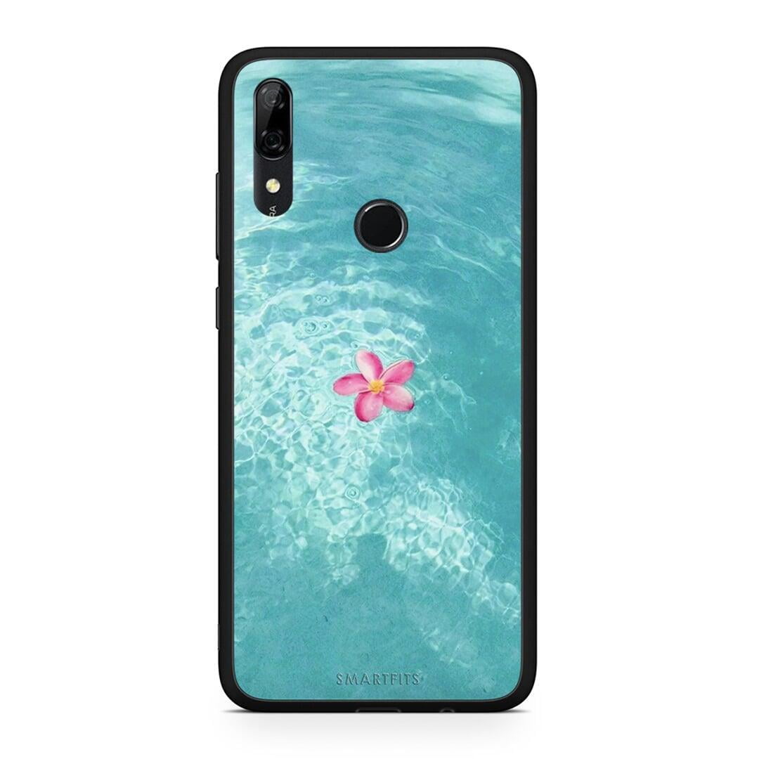 Huawei P Smart Z Water Flower Θήκη από τη Smartfits με σχέδιο στο πίσω μέρος και μαύρο περίβλημα | Smartphone case with colorful back and black bezels by Smartfits