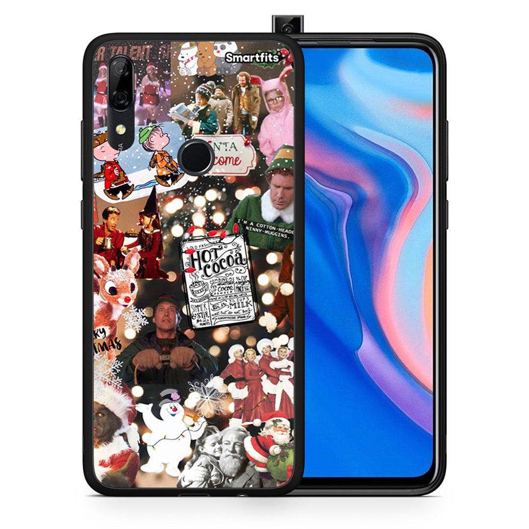 Θήκη Huawei P Smart Z Xmas Movies από τη Smartfits με σχέδιο στο πίσω μέρος και μαύρο περίβλημα | Huawei P Smart Z Xmas Movies case with colorful back and black bezels