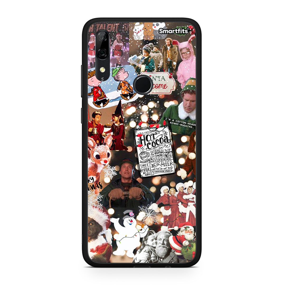 Huawei P Smart Z Xmas Movies θήκη από τη Smartfits με σχέδιο στο πίσω μέρος και μαύρο περίβλημα | Smartphone case with colorful back and black bezels by Smartfits