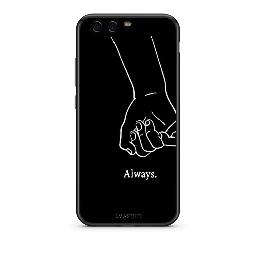 Huawei P10 Lite Always & Forever 1 Θήκη Αγίου Βαλεντίνου από τη Smartfits με σχέδιο στο πίσω μέρος και μαύρο περίβλημα | Smartphone case with colorful back and black bezels by Smartfits
